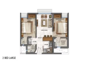 2 BHK Large