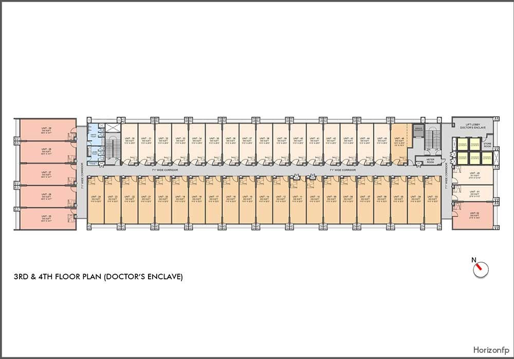 Third & Four Floor Plan