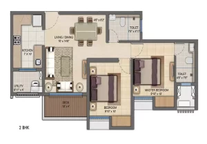 2 BHK Ultima With Deck